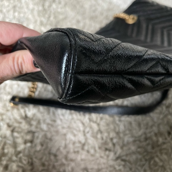 🔴 SOLD 🔴 Gucci GG Marmont Metelasse Leather Chevron Shoulder Tote - Picture 12 of 16